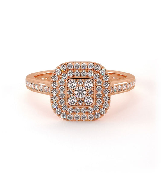 Solitaire Alicia - Or Rose