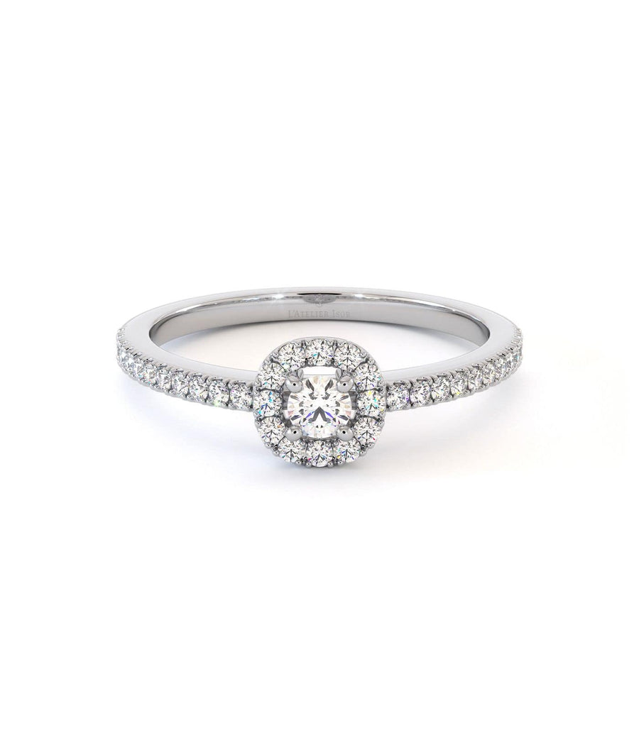 Solitaire Ameru - Or Blanc Palladié