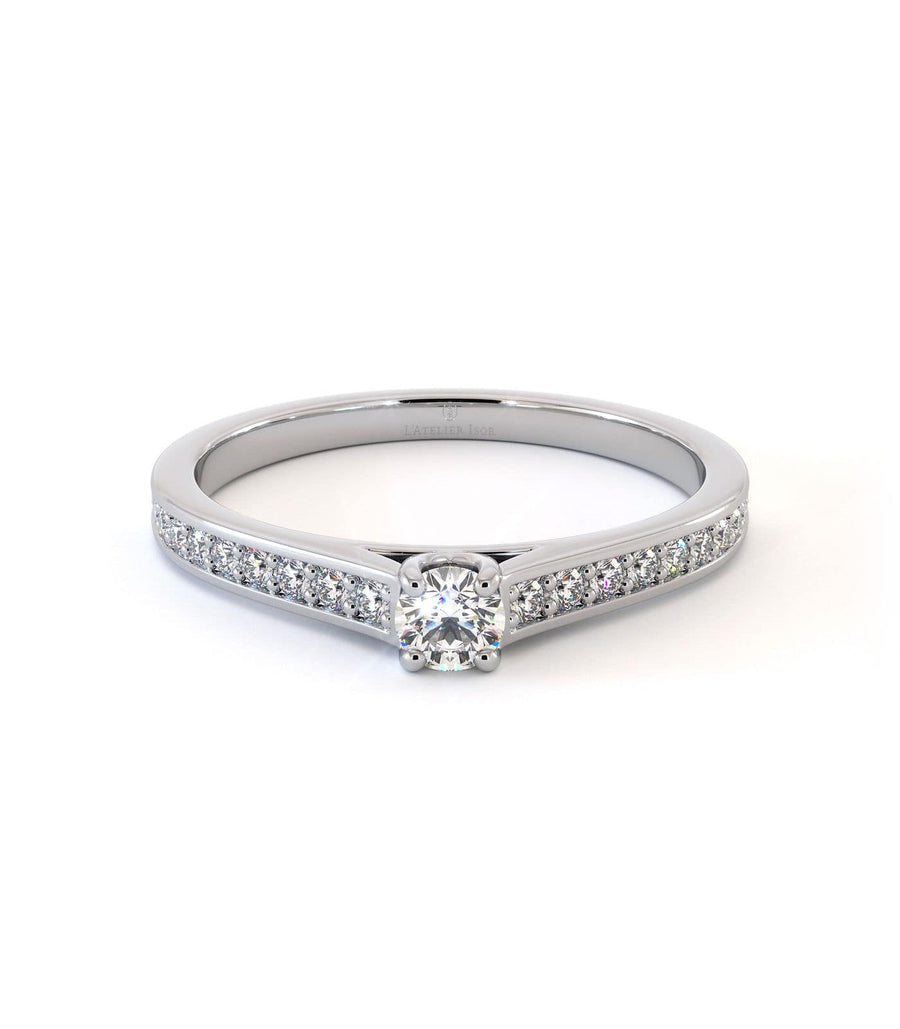 Solitaire Artaus - Or Blanc Palladié