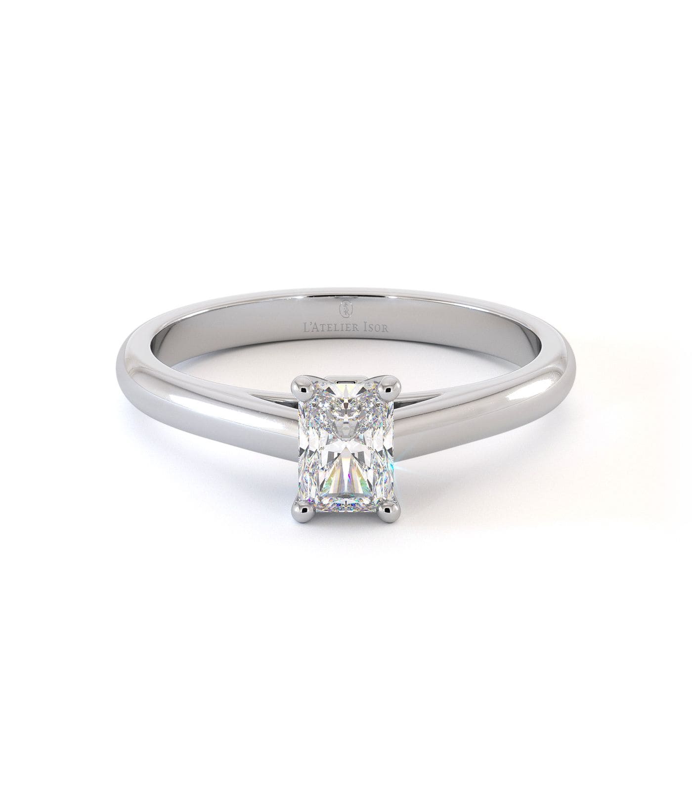 Bague de fiançailles Astre, solitaire diamant en or 18 carats - Maison Isor