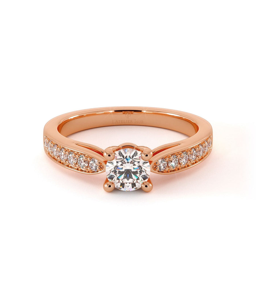 Solitaire Aulia - Or Rose