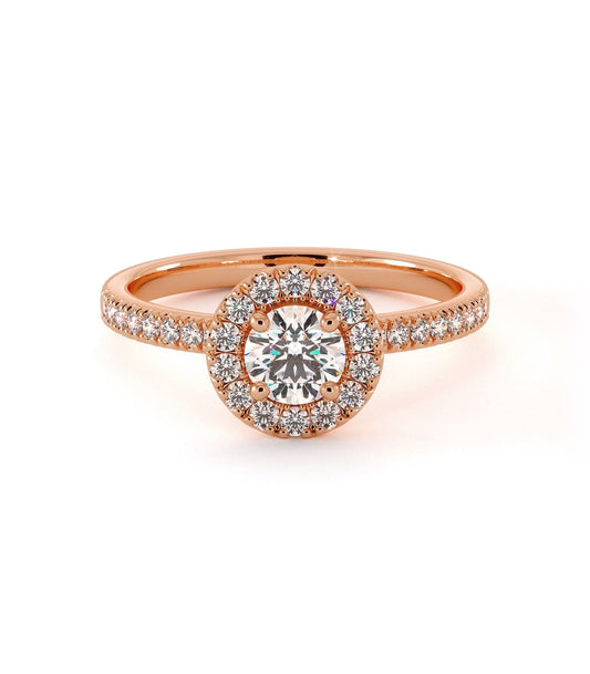 Solitaire Barocco - Or Rose