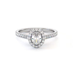 Bague de fiançailles Blossom, solitaire diamant en or 18 carats - Maison Isor