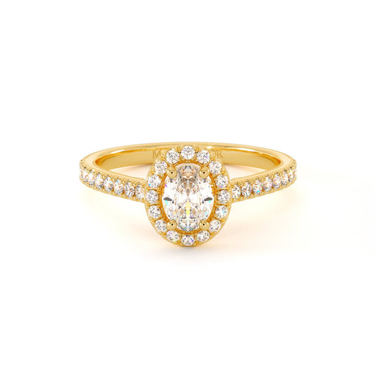Solitaire Blossom - Or Jaune