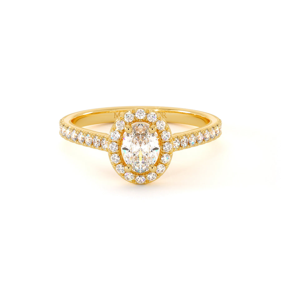 Solitaire Blossom - Or Jaune