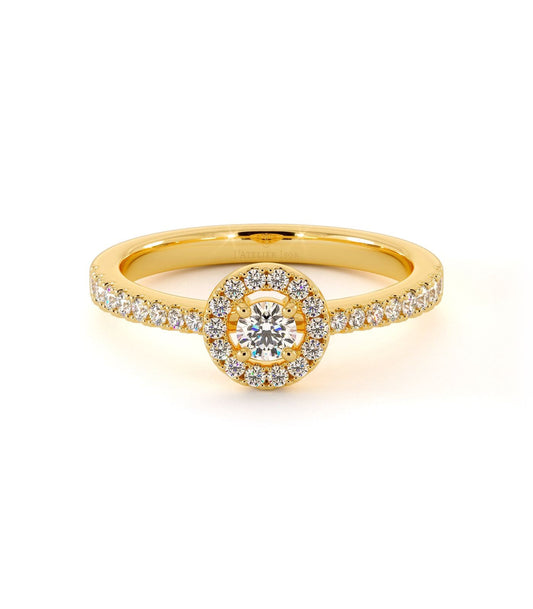 Solitaire Blue Moon - Or Jaune