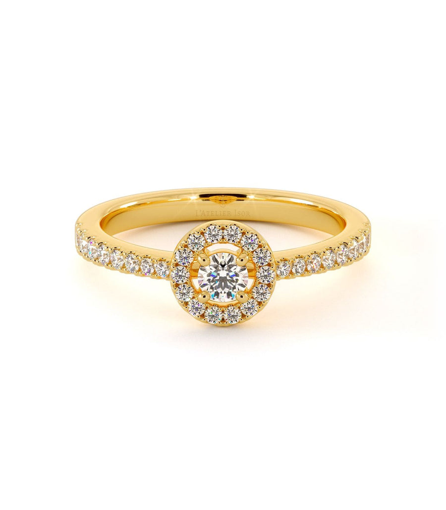 Solitaire Blue Moon - Or Jaune