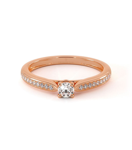 Solitaire Cappele - Or Rose
