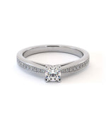 Bague de fiançailles Capria, solitaire diamant en or 18 carats - Maison Isor