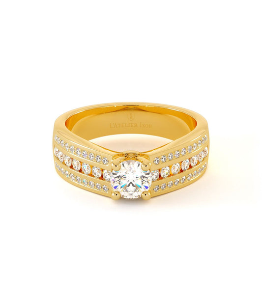 Solitaire Cassis - Or Jaune