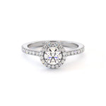 Bague de fiançailles Cherry, solitaire diamant en or 18 carats - Maison Isor