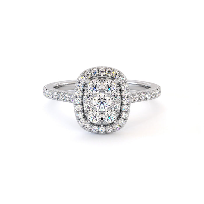Bague de fiançailles Cambalia, solitaire diamant en or 18 carats - Maison Isor