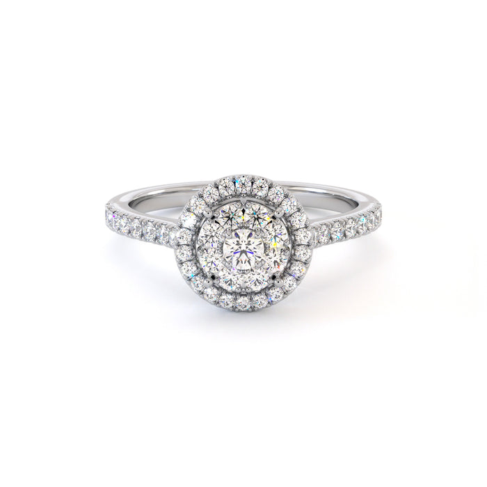 Bague de fiançailles Seed, solitaire diamant en or 18 carats - Maison Isor