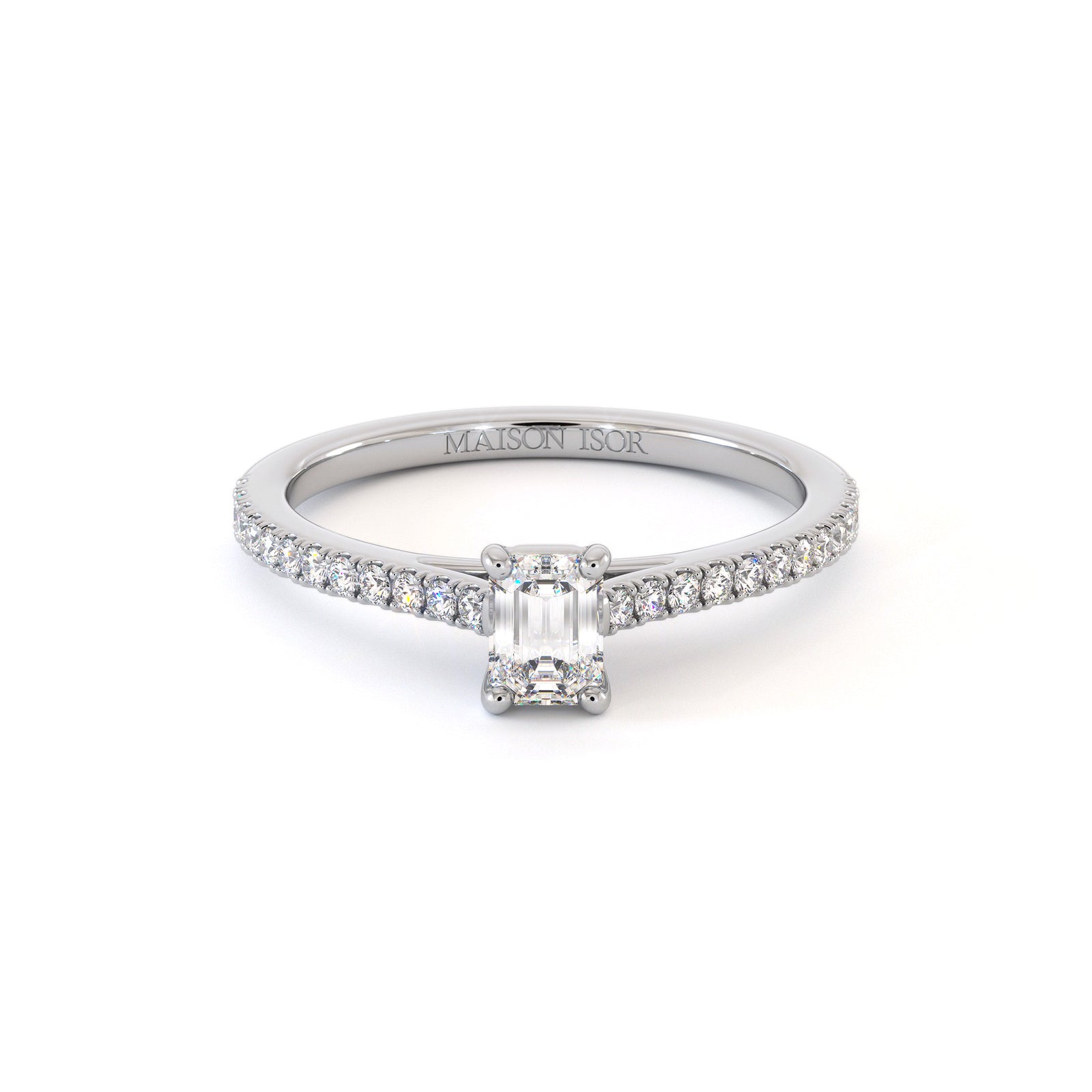 Bague de fiançailles Venus, solitaire diamant en or 18 carats - Maison Isor