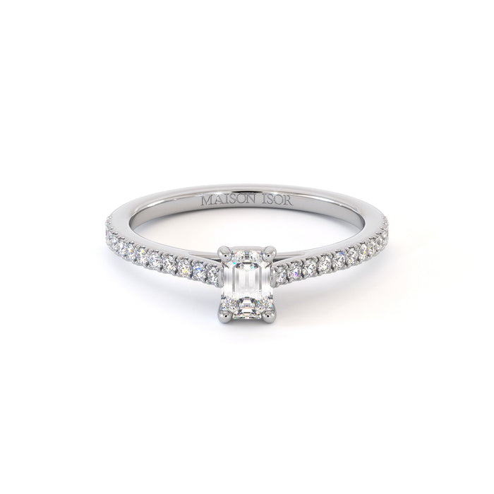Bague de fiançailles Venus, solitaire diamant en or 18 carats - Maison Isor