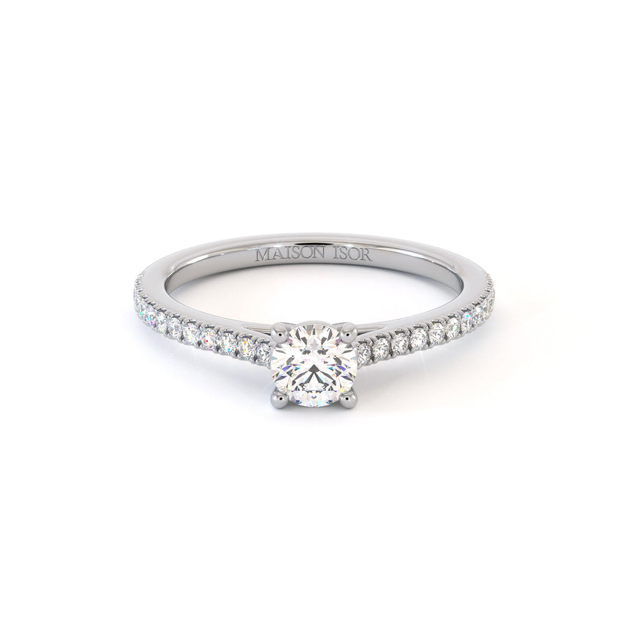 Solitaire Dima - Or Blanc Palladié
