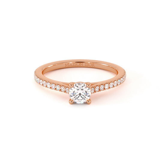 Solitaire Dima - Or Rose