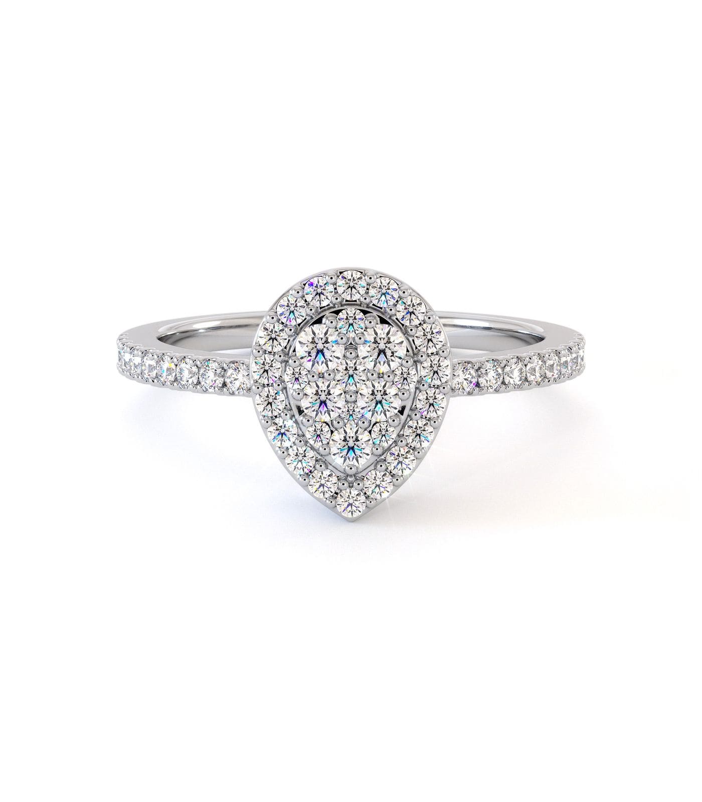 Bague de fiançailles Edo, solitaire diamant en or 18 carats - Maison Isor