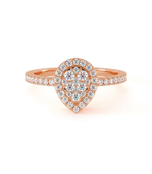 Solitaire Edo - Or Rose