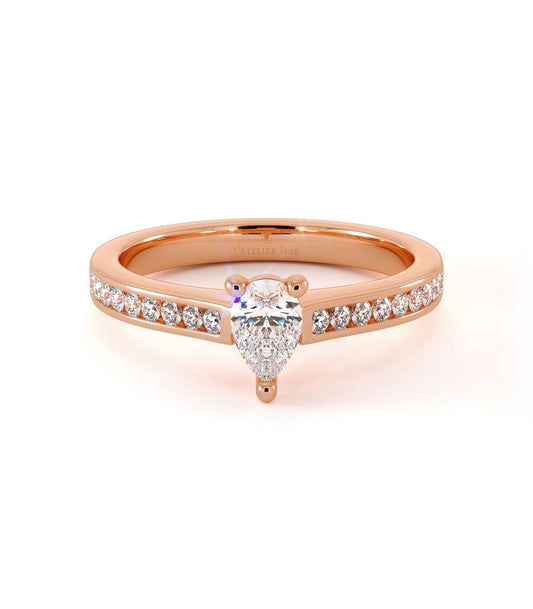 Solitaire Evoli - Or Rose