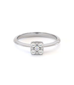 Bague de fiançailles Furma, solitaire diamant en or 18 carats - Maison Isor