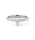 Bague de fiançailles Georgia, solitaire diamant en or 18 carats - Maison Isor