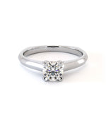Bague de fiançailles Gitto, solitaire diamant en or 18 carats - Maison Isor