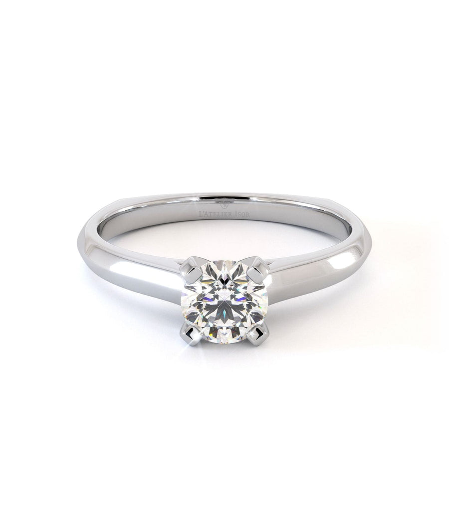 Solitaire Gitto - Or Blanc Palladié
