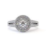 Bague de fiançailles Isola, solitaire diamant en or 18 carats - Maison Isor