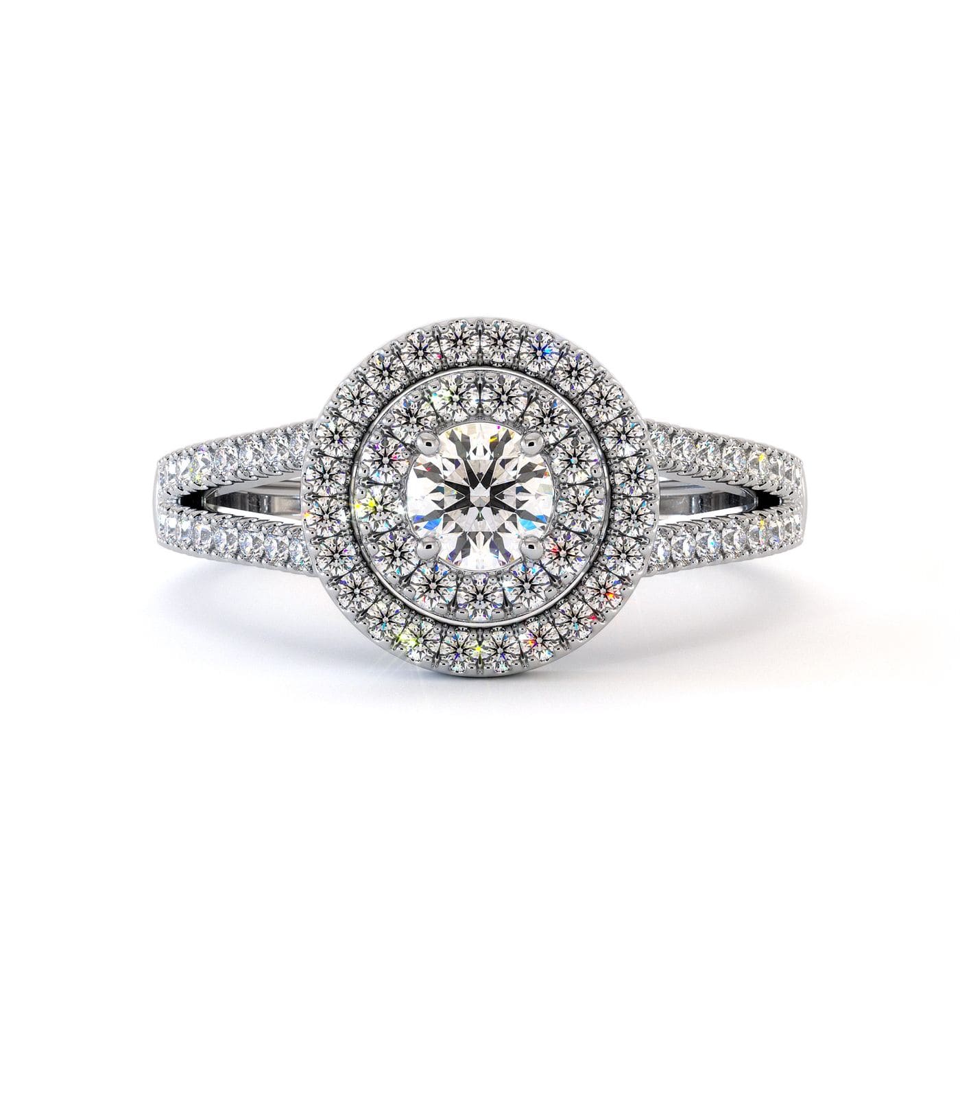 Bague de fiançailles Isola, solitaire diamant en or 18 carats - Maison Isor