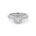 Bague de fiançailles Loveline, solitaire diamant en or 18 carats - Maison Isor