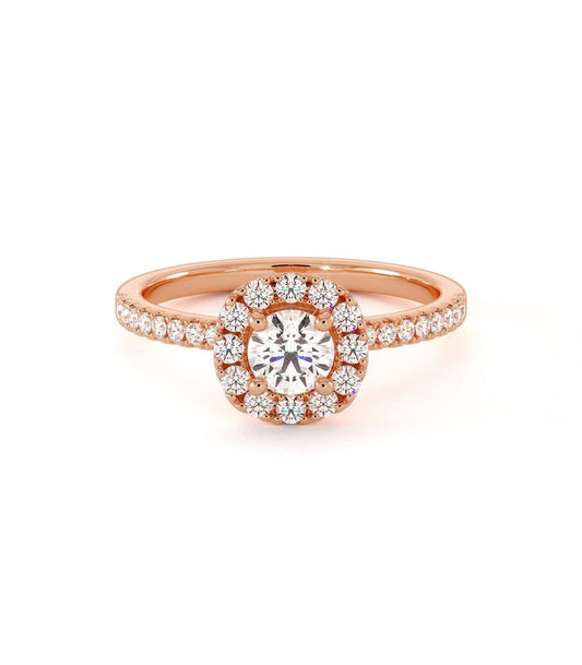 Solitaire Lyre - Or Rose