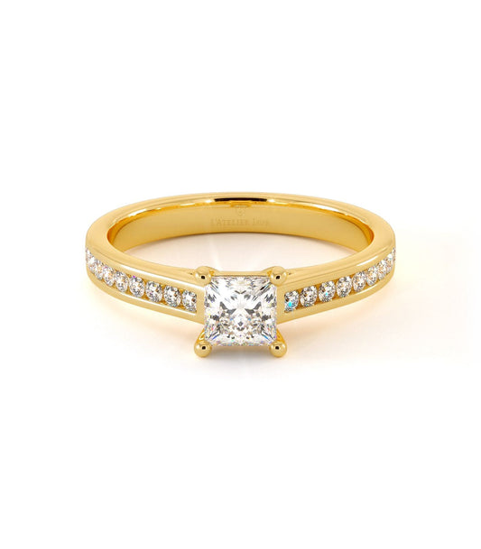 Solitaire Marjolaine - Or Jaune