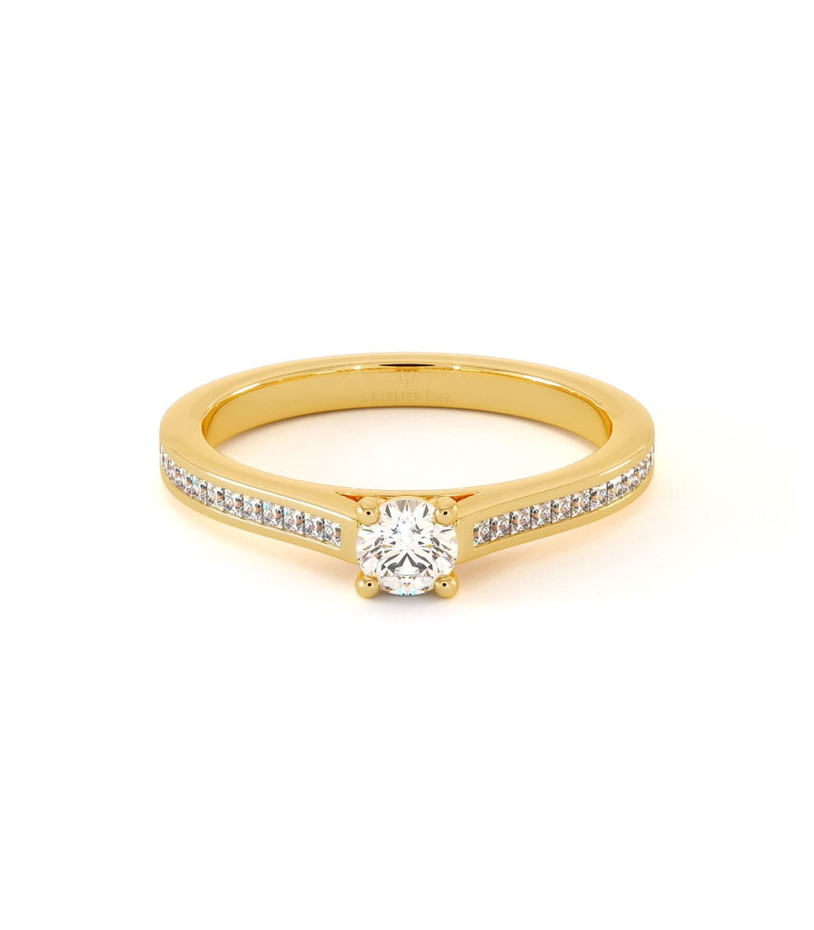 Solitaire Nubie - Or Jaune
