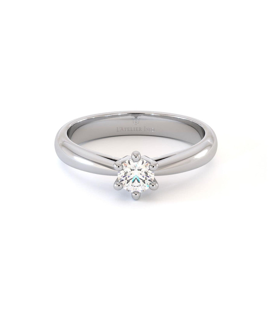 Solitaire Astrance - Or Blanc Palladié