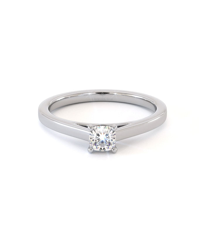 Bague de fiançailles Orani, solitaire diamant en or 18 carats - Maison Isor