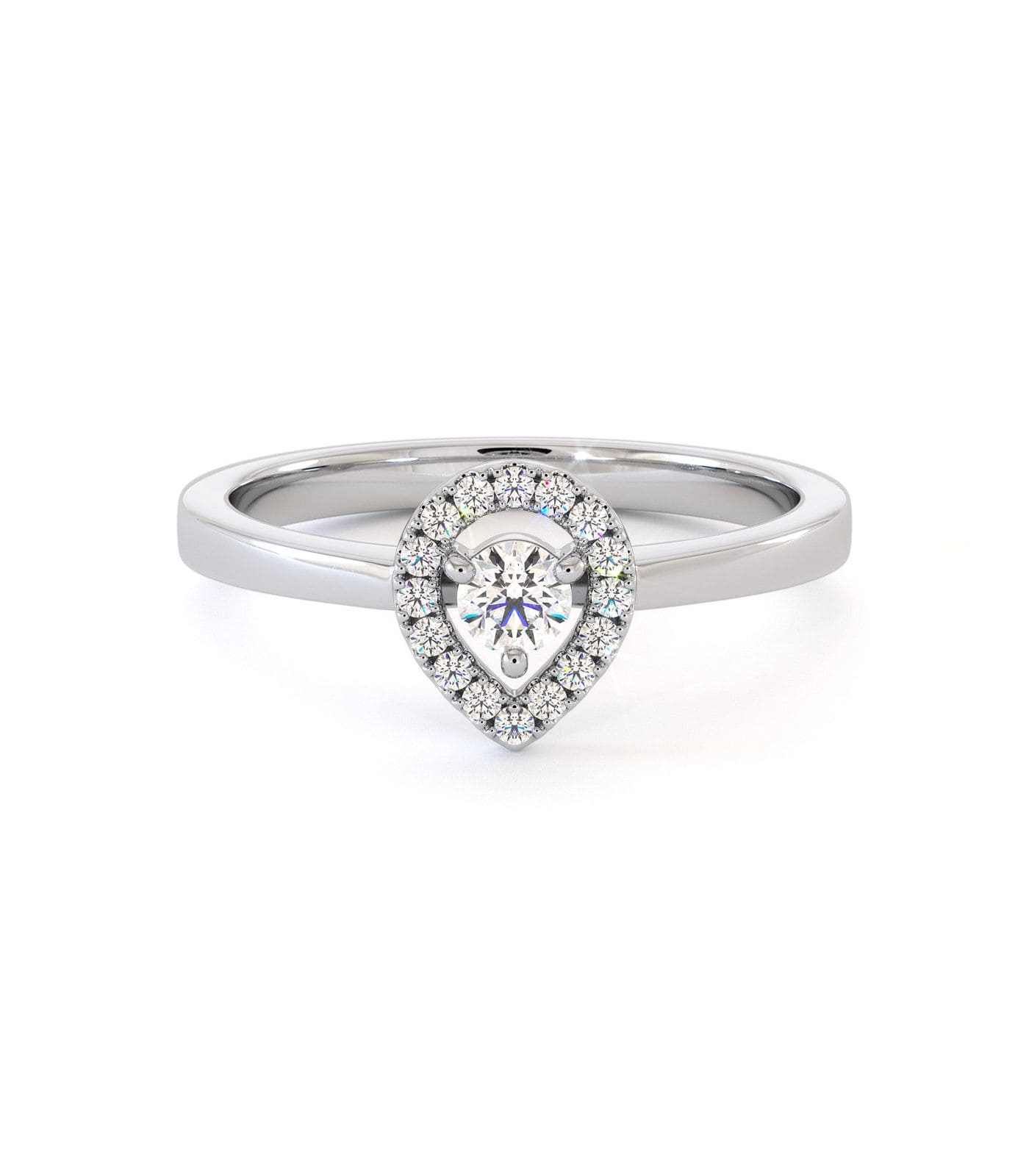 Bague de fiançailles Panarea, solitaire diamant en or 18 carats - Maison Isor