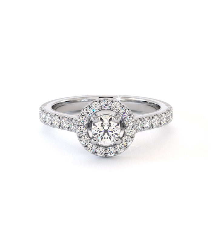 Bague de fiançailles Pink Legacy, solitaire diamant en or 18 carats - Maison Isor