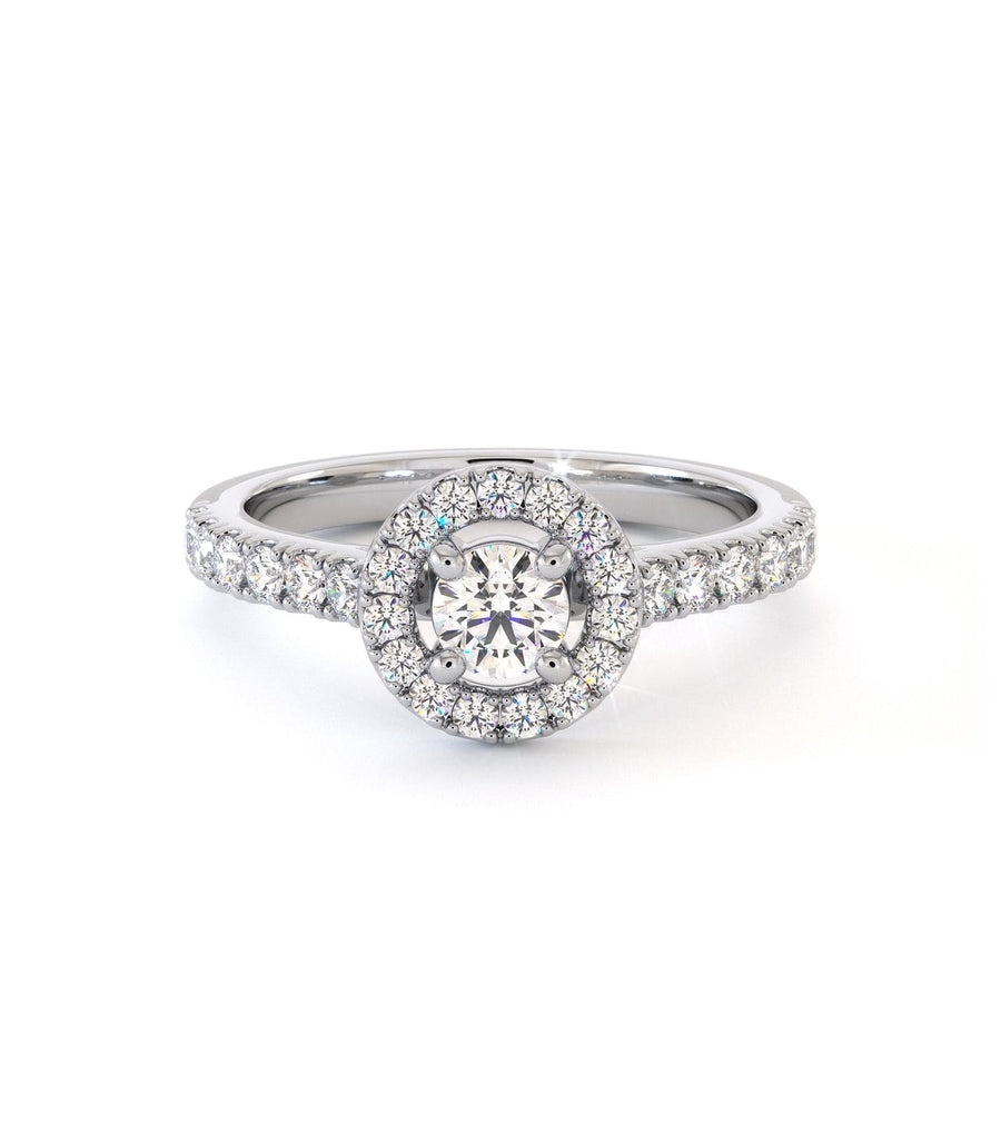 Solitaire Pink Legacy - Or Blanc Palladié