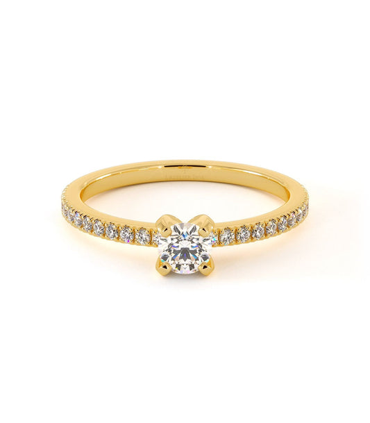 Solitaire Prunelle - Or Jaune