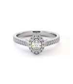Bague de fiançailles Purple Rain, solitaire diamant en or 18 carats - Maison Isor