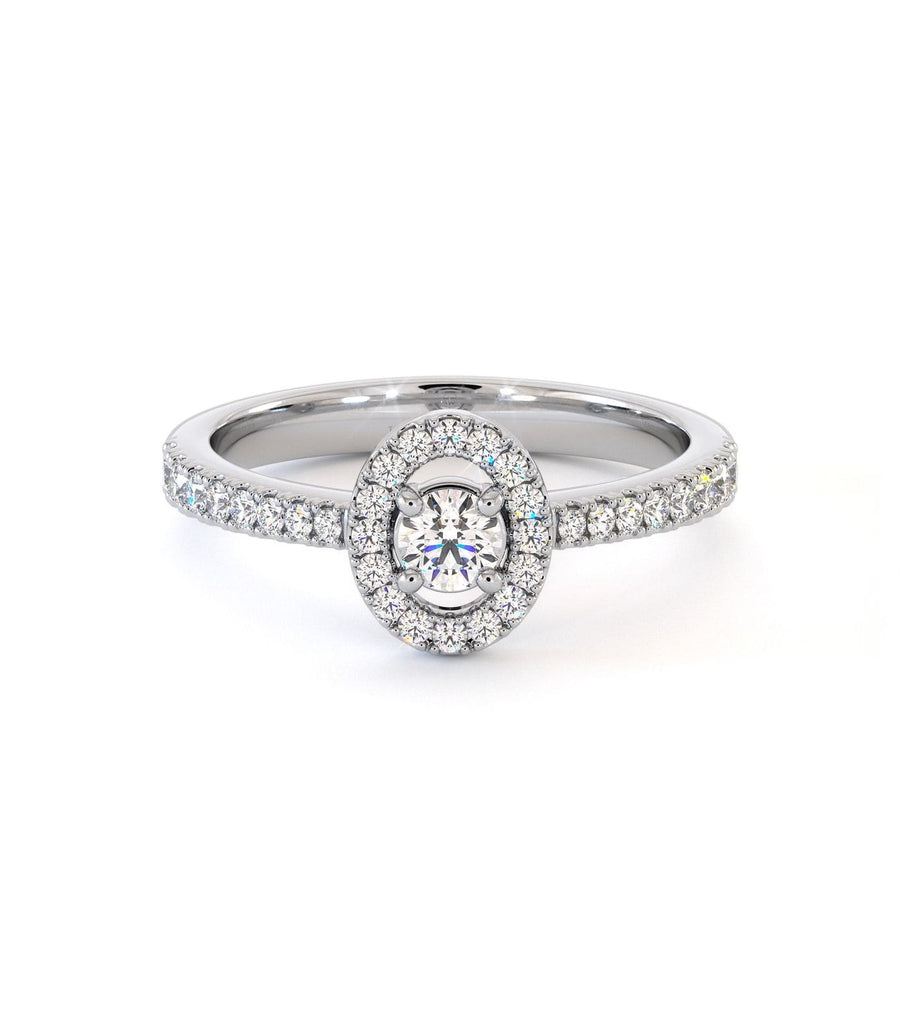 Solitaire Tureia - Or Blanc Palladié
