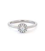 Bague de fiançailles Utopia, solitaire diamant en or 18 carats - Maison Isor