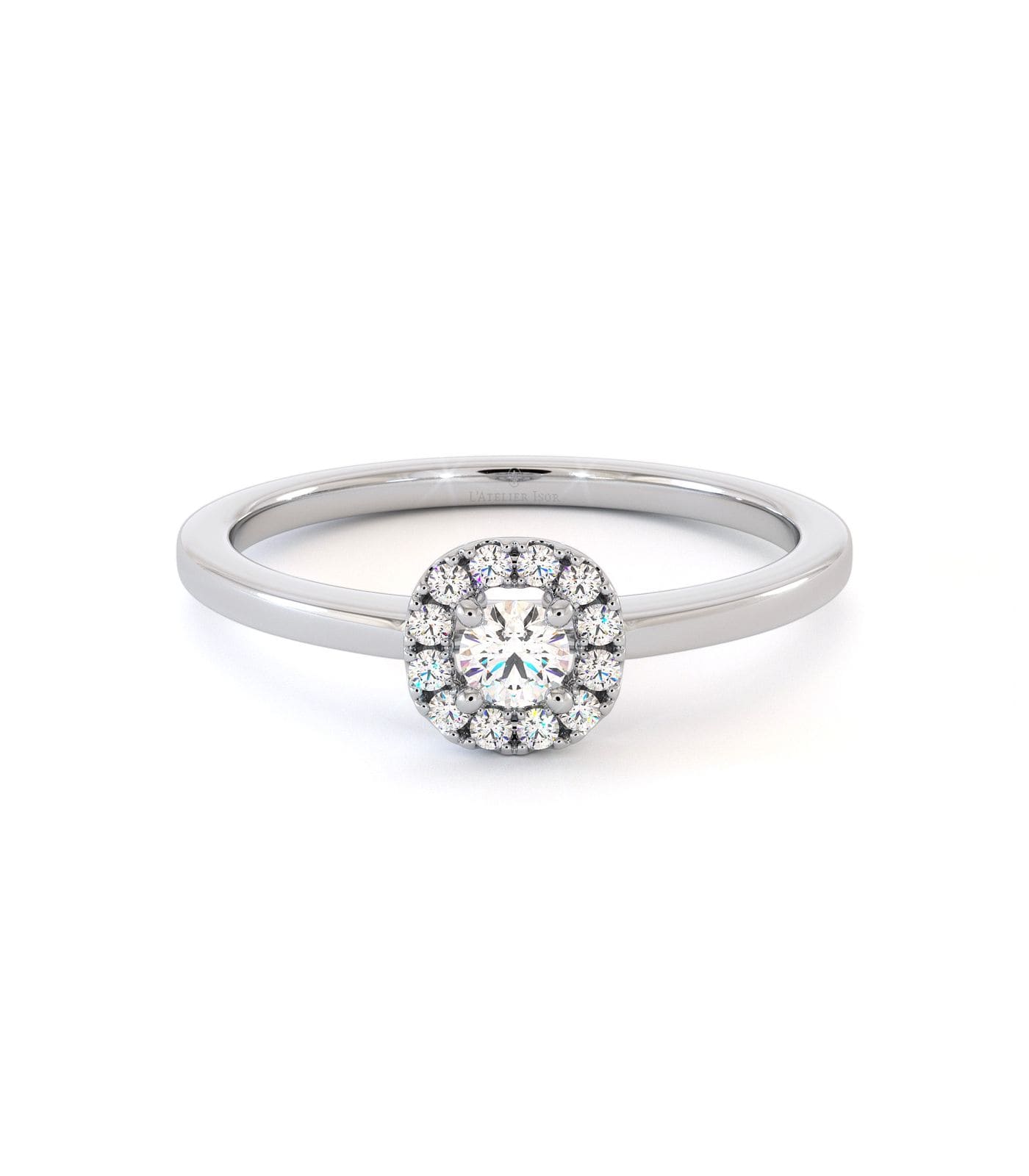 Bague de fiançailles Utopia, solitaire diamant en or 18 carats - Maison Isor