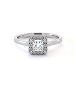 Bague de fiançailles Vanua, solitaire diamant en or 18 carats - Maison Isor