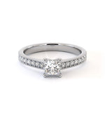 Bague de fiançailles Victoria, solitaire diamant en or 18 carats - Maison Isor