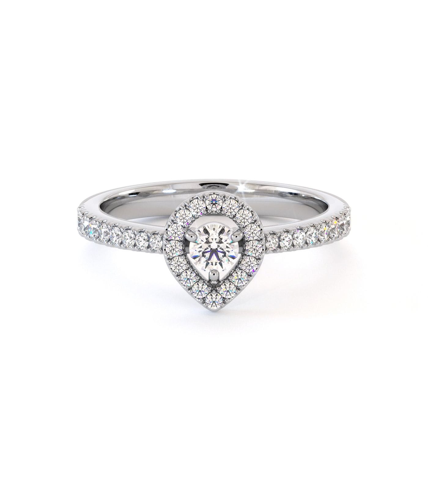 Bague de fiançailles You&Me, solitaire diamant en or 18 carats - Maison Isor