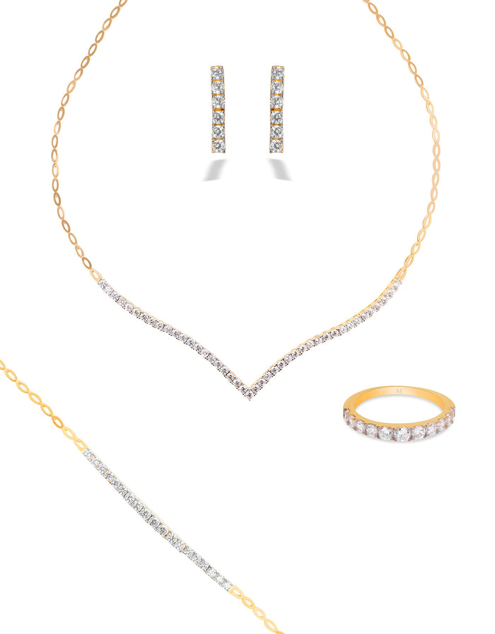 Parure de mariée Willow en or 18 carats - Maison Isor
