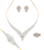 Parure de mariée Aster en or 18 carats - Maison Isor