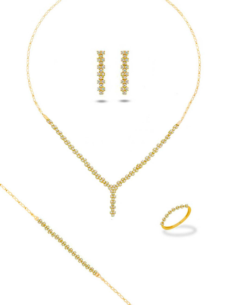 Parure de mariée Angelina en or 18 carats - Maison Isor